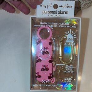 Simply Southern Pink Cherry Personal Alarm Keychain with LED